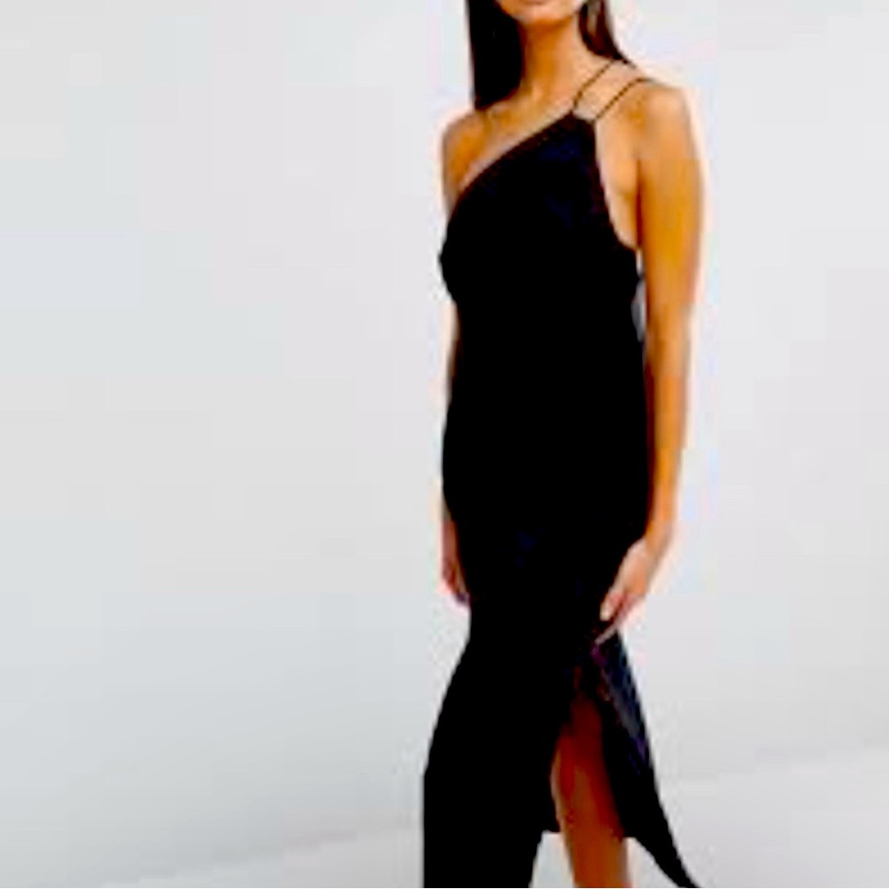 Finders Keepers Asymmetrical slip dress